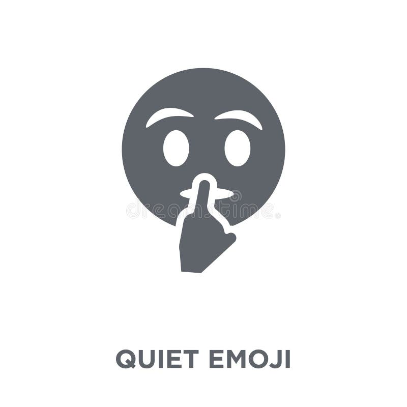 Ícone quieto do emoji da coleção de Emoji ilustração royalty free Ícone quieto do emoji da coleção de Emoji ilustração royalty free