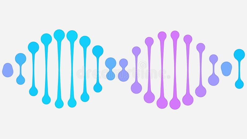Ícone simples do ADN Ilustração relacionada da medicina moderna ilustração do vetor