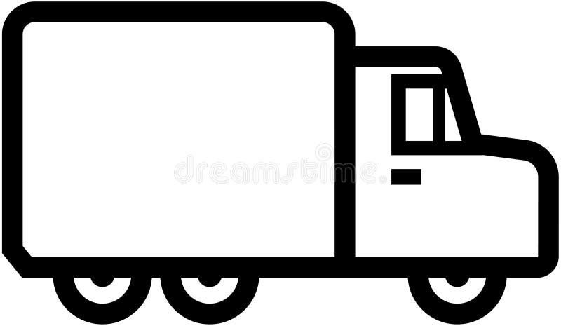 Vector illustration isolated on white background - Truck. Vector illustration isolated on white background - Truck