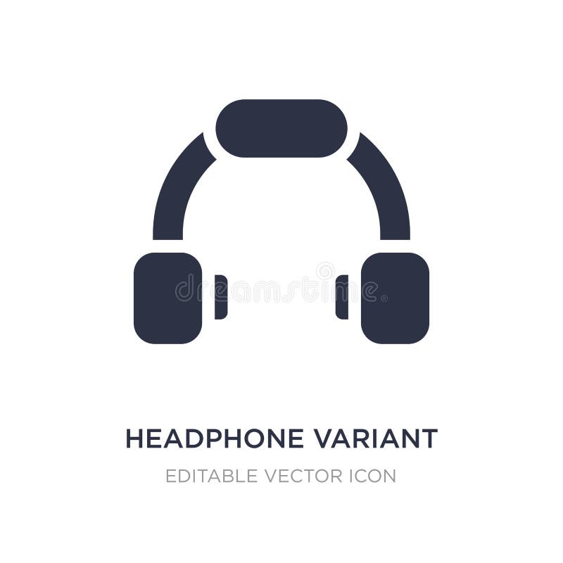 ícone variante do fones de ouvido no fundo branco Ilustração simples do elemento do conceito das ferramentas e dos utensílios ilustração do vetor ícone variante do fones de ouvido no fundo branco Ilustração simples do elemento do conceito das ferramentas e dos utensílios ilustração do vetor