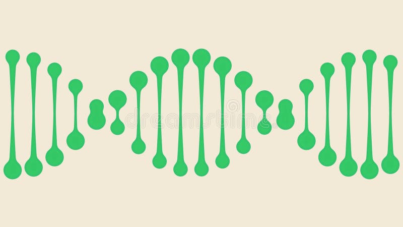 Ícone verde do ADN Ilustração conceptual ilustração royalty free