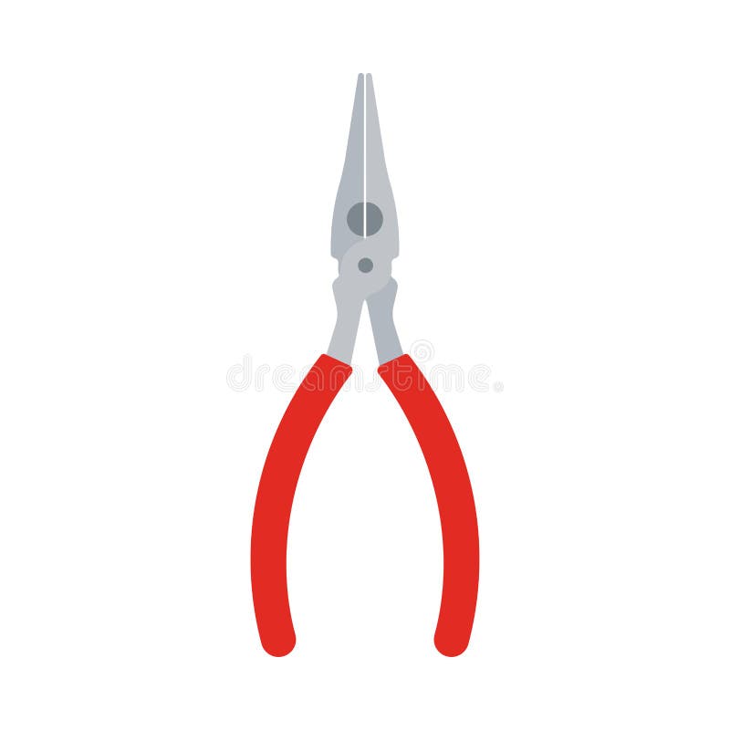 Ícone vermelho do vetor do projeto do mecânico das ferramentas da chave dos alicates diagonais Equipamento de construção manual d ilustração do vetor Ícone vermelho do vetor do projeto do mecânico das ferramentas da chave dos alicates diagonais Equipamento de construção manual d ilustração do vetor