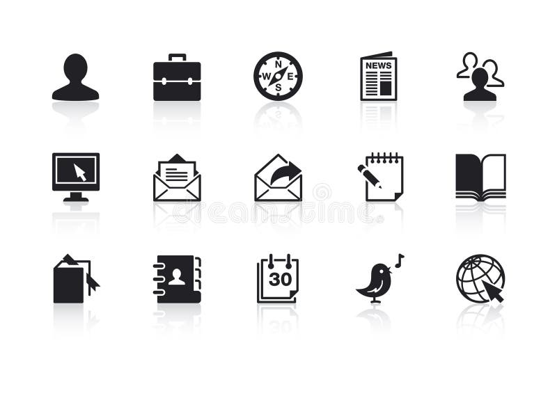 Ícones 2 do Web ilustração royalty free Ícones 2 do Web ilustração royalty free