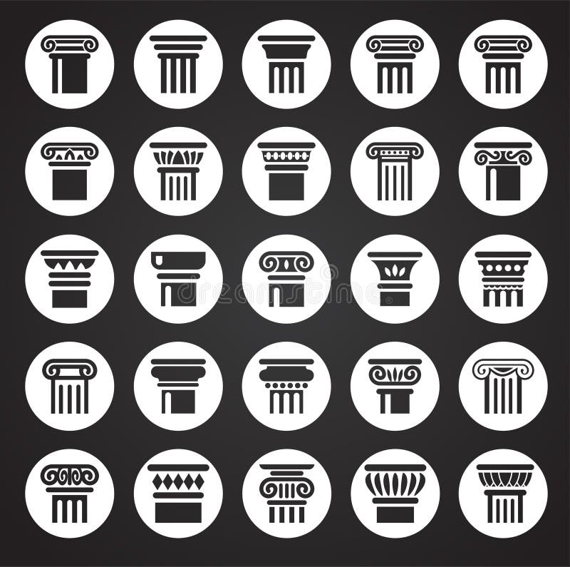 Ícones da coluna ajustados no fundo para o gráfico e o design web Ilustra??o simples S?mbolo do conceito do Internet para o Web s ilustração do vetor Ícones da coluna ajustados no fundo para o gráfico e o design web Ilustra??o simples S?mbolo do conceito do Internet para o Web s ilustração do vetor