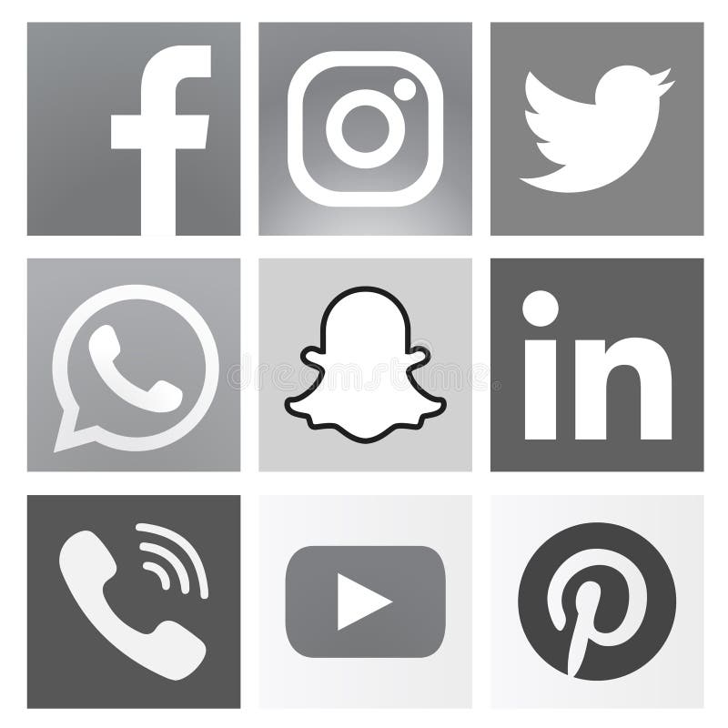 Facebook, Instagram, Twitter, WhatsApp, Snapchat, Linked in, Viber, YouTube and Pinterest colored social media icon set. squared icons for web & printing purpose. Facebook, Instagram, Twitter, WhatsApp, Snapchat, Linked in, Viber, YouTube and Pinterest colored social media icon set. squared icons for web & printing purpose.