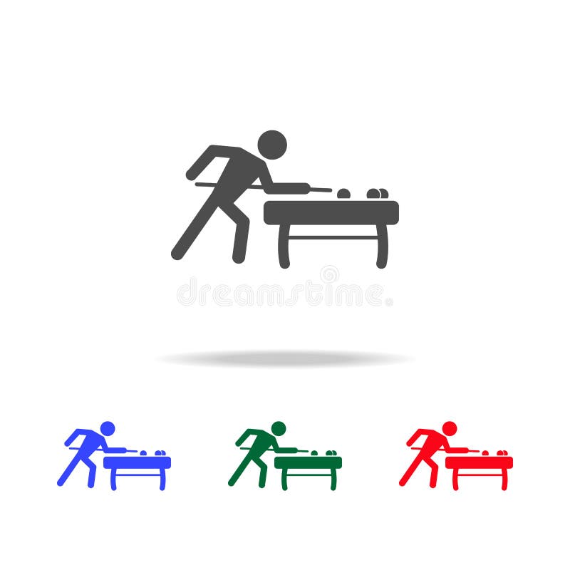 Ícones do jogador de bilhar Elementos do elemento do esporte em multi ícones coloridos Ícone superior do projeto gráfico da quali ilustração do vetor Ícones do jogador de bilhar Elementos do elemento do esporte em multi ícones coloridos Ícone superior do projeto gráfico da quali ilustração do vetor