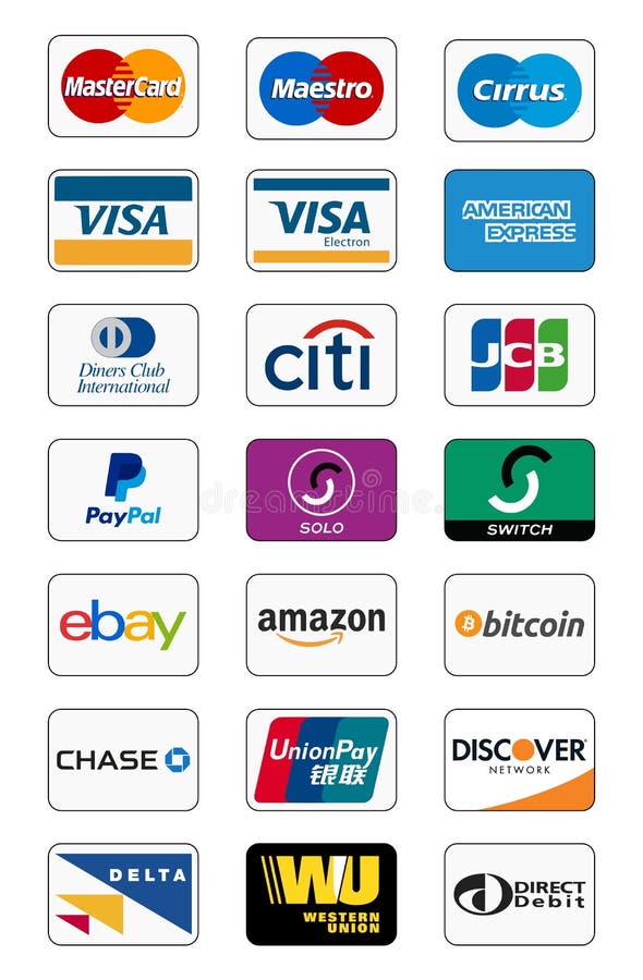 Vector icons collection of payment methods, including the major credit cards paypal etc. Editable Eps file available. Vector icons collection of payment methods, including the major credit cards paypal etc. Editable Eps file available.