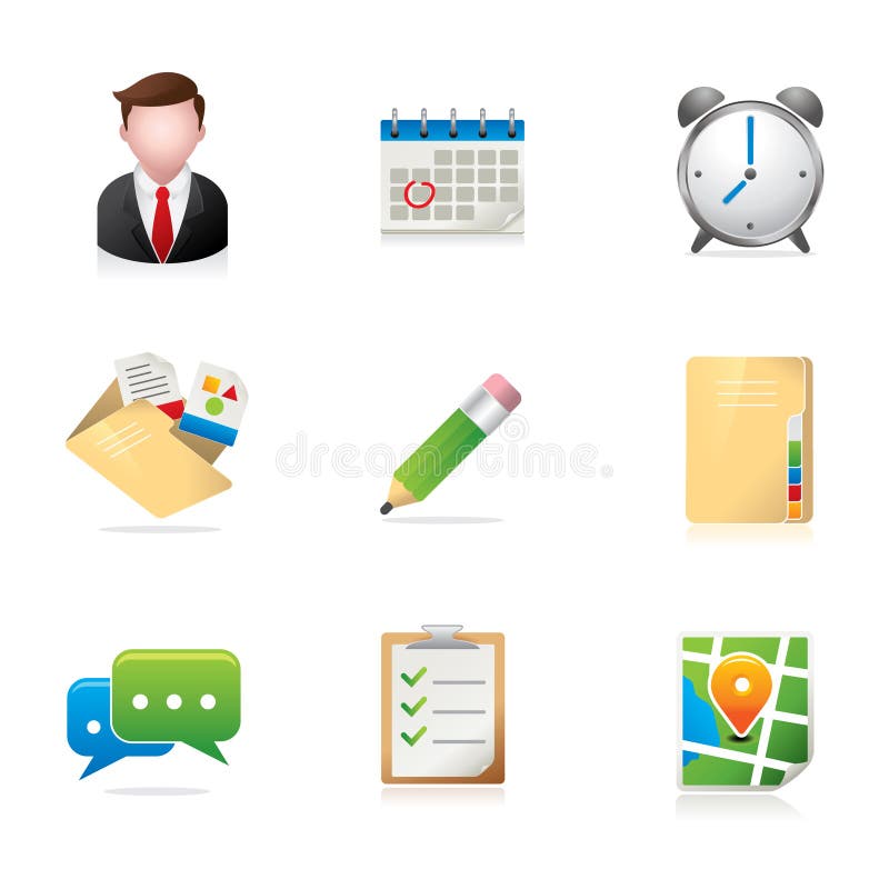 Ícones do Web - colaboração do grupo ilustração royalty free Ícones do Web - colaboração do grupo ilustração royalty free