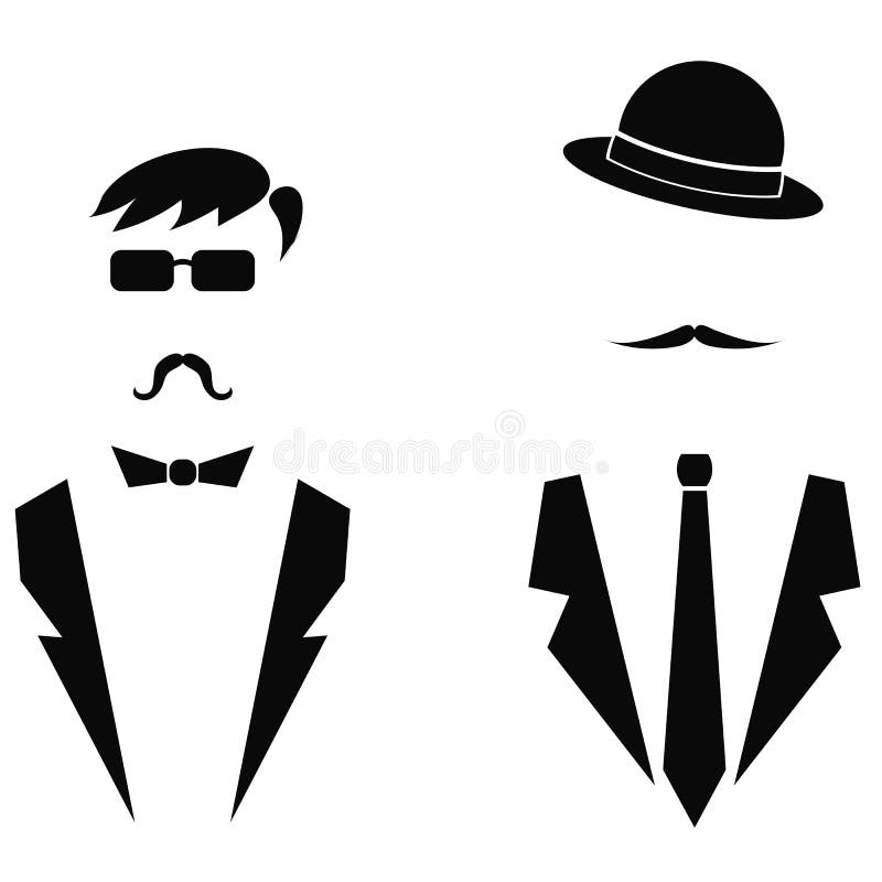 ícones dos homens ilustração stock ícones dos homens ilustração stock