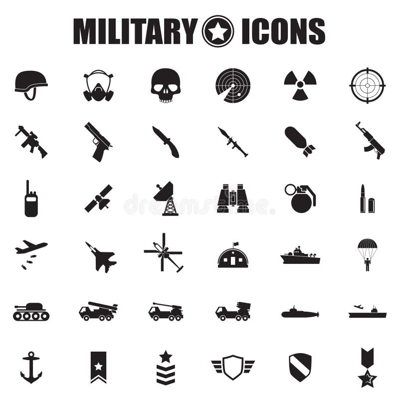 Ícones militares ajustados