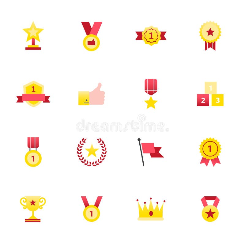 Ícones móveis e ícones da notificação Grupo de estilo liso dos ícones da cor da ilustração do vetor do ajuste ilustração stock Ícones móveis e ícones da notificação Grupo de estilo liso dos ícones da cor da ilustração do vetor do ajuste ilustração stock