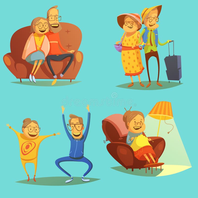 Ícones superiores dos povos ajustados ilustração stock Ícones superiores dos povos ajustados ilustração stock