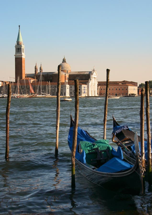 Île de George de saint au coucher du soleil, Venise images stock Île de George de saint au coucher du soleil, Venise images stock