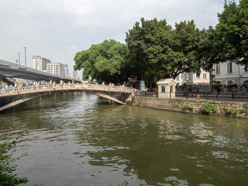 Île de Shamian, Guangzhou, Chine images stock Île de Shamian, Guangzhou, Chine images stock
