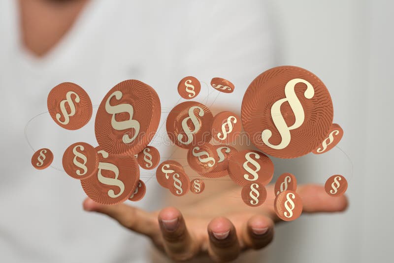 împușcătură selectivă a unui bărbat care deține 3d făcând parte din secțiunea virgulă plutitoare a legii muncii royalty free stock photo