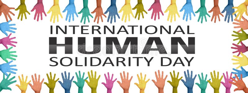 în fiecare an, 20 decembrie, Ziua internațională a solidarității umane urmărește să sărbătorească unitatea mondială în diversitate vector illustration