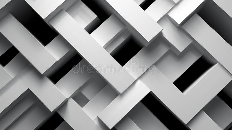 închidere geometrică abstractă alb-negru royalty free illustration