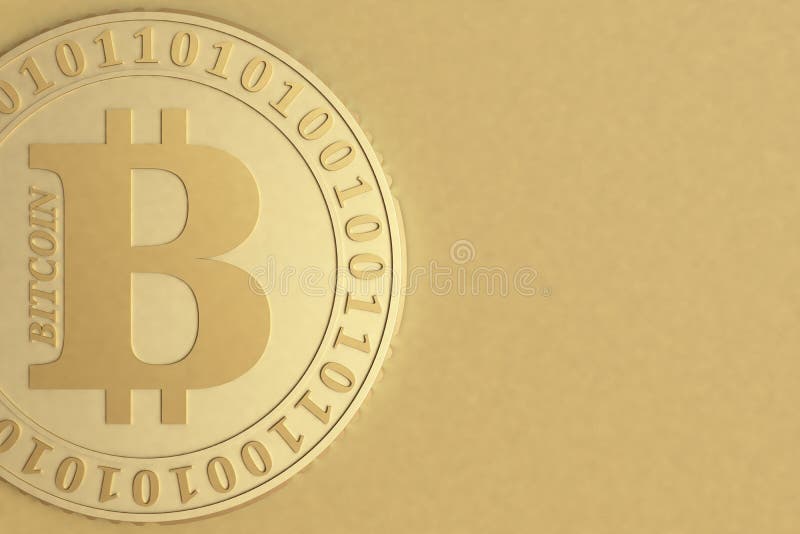 închidere monedă bitcoin royalty free illustration