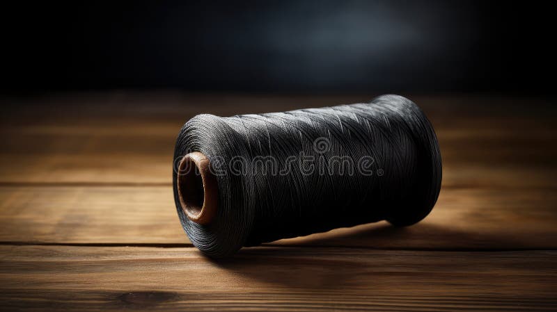 închideți firul negru stock illustration