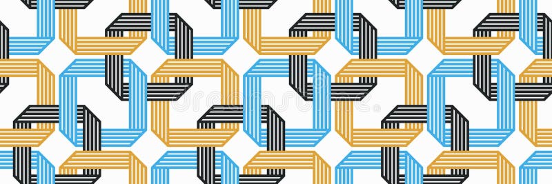 înclinare minimă a grilei pentru proiectarea vectorului de tipar geometric fără sudură, în stil retrogradat. stock illustration