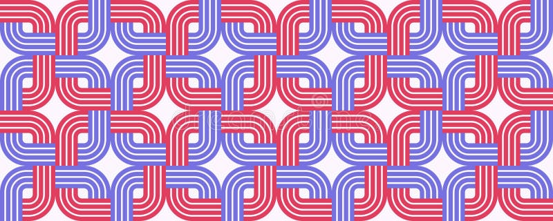 înclinare minimă a grilei pentru proiectarea vectorului de tipar geometric fără sudură, în stil retrogradat vector illustration