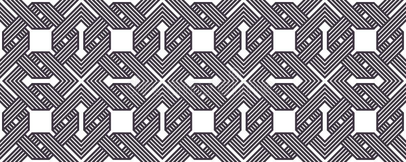 înclinare minimă a grilei pentru proiectarea vectorului de tipar geometric fără sudură, în stil retrogradat. stock illustration