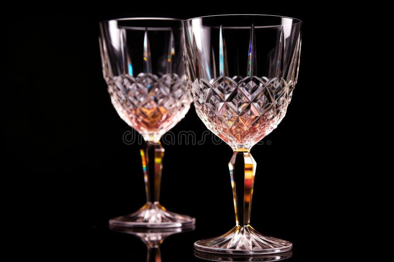 învelișul paharelor de cristal pentru vin vector illustration