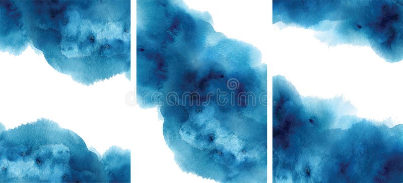 Αφηρημένο aquamarine Watercolor, υπόβαθρο, watercolour μπλε διανυσματική απεικόνιση σύστασης διανυσματική απεικόνιση