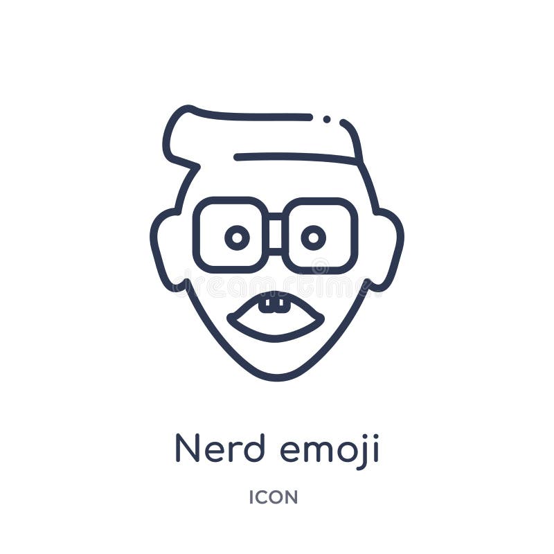 Γραμμικό εικονίδιο emoji nerd από τη συλλογή περιλήψεων Emoji Λεπτό διάνυσμα emoji γραμμών nerd που απομονώνεται στο άσπρο υπόβαθ διανυσματική απεικόνιση Γραμμικό εικονίδιο emoji nerd από τη συλλογή περιλήψεων Emoji Λεπτό διάνυσμα emoji γραμμών nerd που απομονώνεται στο άσπρο υπόβαθ διανυσματική απεικόνιση