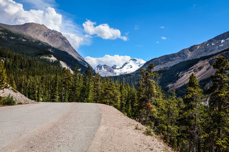 Εθνικό ασβέστιο Αλμπέρτα πάρκων Banff χώρων στάθμευσης Icefields στοκ εικόνες Εθνικό ασβέστιο Αλμπέρτα πάρκων Banff χώρων στάθμευσης Icefields στοκ εικόνες