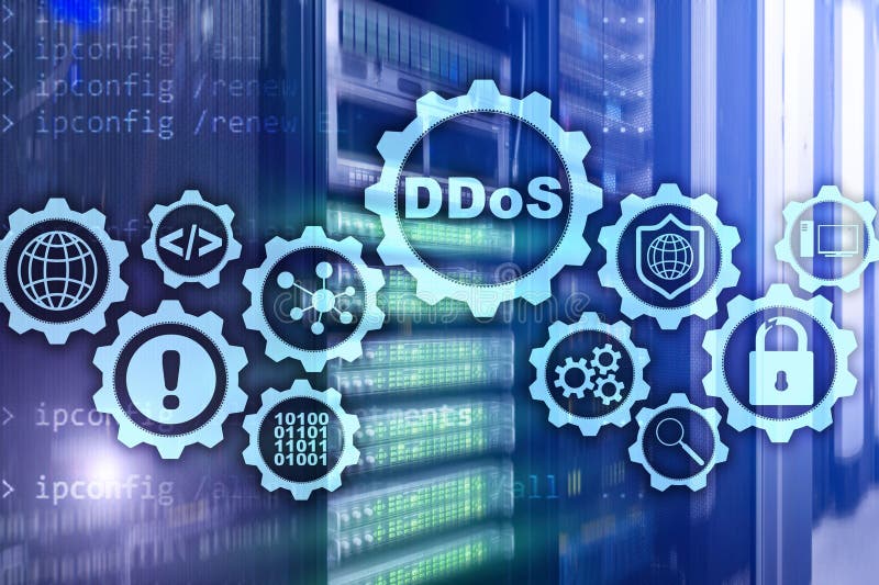 Επίθεση Cyber DDoS Τεχνολογία, Διαδίκτυο και έννοια δικτύων προστασίας Υπόβαθρο κεντρικών υπολογιστών datacenter απεικόνιση αποθεμάτων Επίθεση Cyber DDoS Τεχνολογία, Διαδίκτυο και έννοια δικτύων προστασίας Υπόβαθρο κεντρικών υπολογιστών datacenter απεικόνιση αποθεμάτων