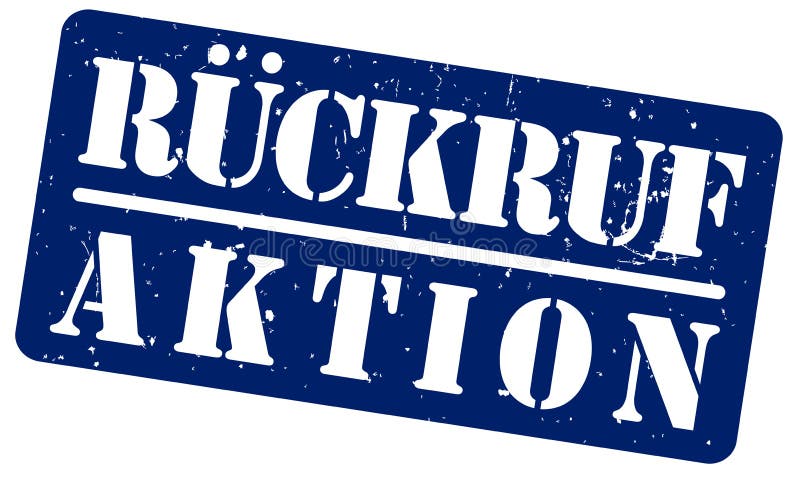Μπλε σφραγίδα με τη λέξη RUCKRUFAKTION, πρόγραμμα ανάκλησης προϊόντων στα γερμανικά, που απομονώνονται για το άσπρο υπόβαθρο ελεύθερη απεικόνιση δικαιώματος Μπλε σφραγίδα με τη λέξη RUCKRUFAKTION, πρόγραμμα ανάκλησης προϊόντων στα γερμανικά, που απομονώνονται για το άσπρο υπόβαθρο ελεύθερη απεικόνιση δικαιώματος