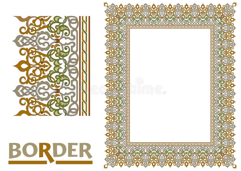 Πλακάκι με σχέδια από φύλλα και λουλούδια ελεύθερη απεικόνιση δικαιώματος