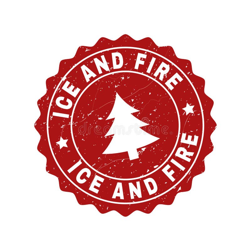 Σφραγίδα γραμματοσήμων Grunge ICE ΚΑΙ ΠΥΡΚΑΓΙΆΣ με Fir-Tree απεικόνιση αποθεμάτων Σφραγίδα γραμματοσήμων Grunge ICE ΚΑΙ ΠΥΡΚΑΓΙΆΣ με Fir-Tree απεικόνιση αποθεμάτων