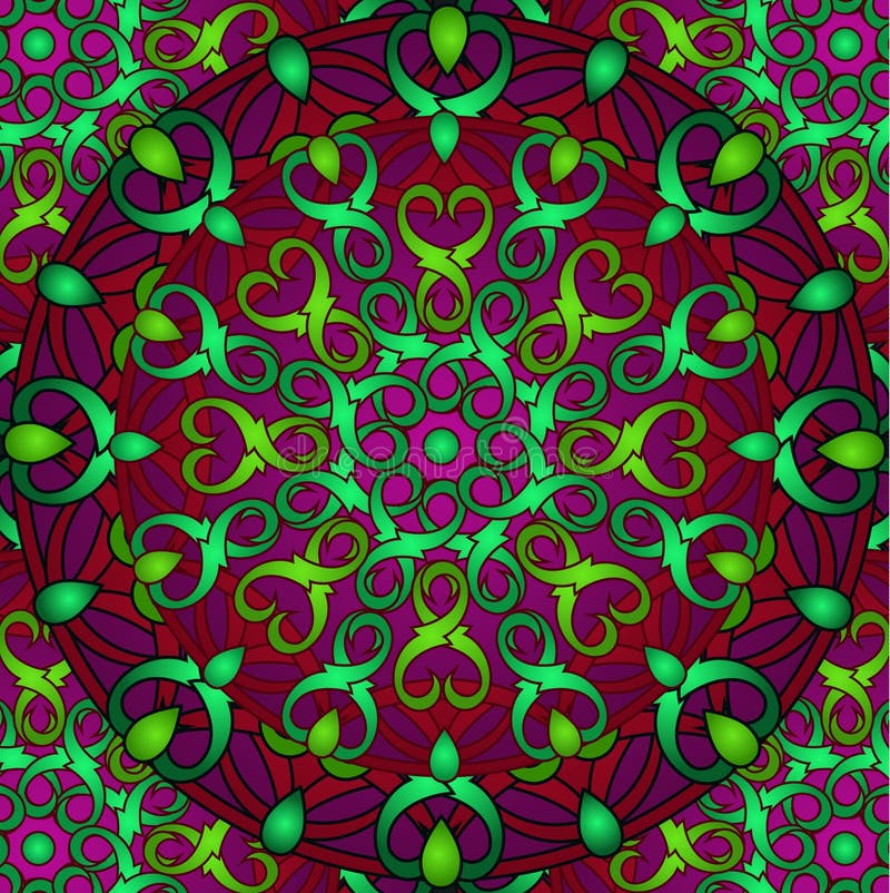 Ð ¡ olour dekoracyjny tło z kurenda wzorem mandala royalty ilustracja Ð ¡ olour dekoracyjny tło z kurenda wzorem mandala royalty ilustracja