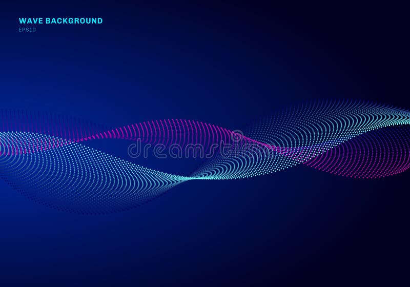 Абстрактное проектирование сети с волной частицы голубой и розовой Динамические частицы звуковая война пропуская на накаляя предп иллюстрация вектора Абстрактное проектирование сети с волной частицы голубой и розовой Динамические частицы звуковая война пропуская на накаляя предп иллюстрация вектора
