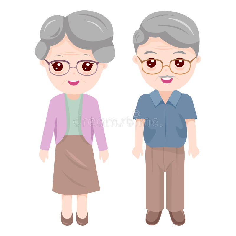 Бабушка и Grandpa бесплатная иллюстрация Бабушка и Grandpa бесплатная иллюстрация