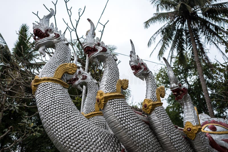 Висок Wat Hua Xiang в Luang Prabang, Лаосе стоковое изображение Висок Wat Hua Xiang в Luang Prabang, Лаосе стоковое изображение