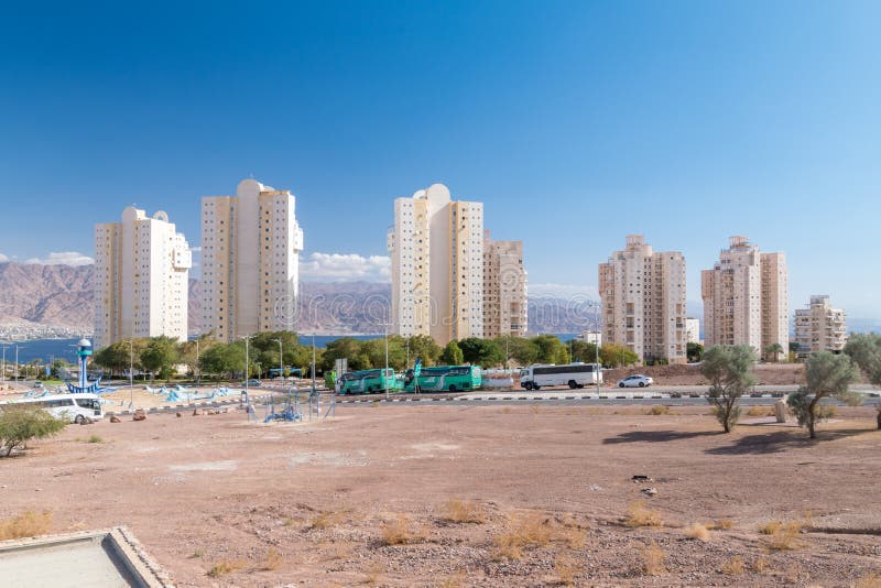 Жилые башни в Eilat стоковое изображение Жилые башни в Eilat стоковое изображение