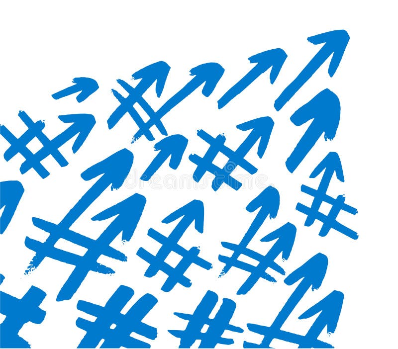 Знаки Hashtag Знак числа, хэш, или знак фунта Безшовная картина руки покрасила символы изолированный на белой предпосылке бесплатная иллюстрация Знаки Hashtag Знак числа, хэш, или знак фунта Безшовная картина руки покрасила символы изолированный на белой предпосылке бесплатная иллюстрация