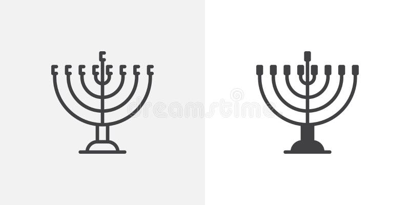 Значок menorah Хануки бесплатная иллюстрация Значок menorah Хануки бесплатная иллюстрация