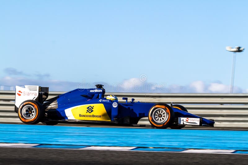 Команда MotorSport F1 Sauber, Маркус Ericsson, 2015 стоковые фотографии rf Команда MotorSport F1 Sauber, Маркус Ericsson, 2015 стоковые фотографии rf