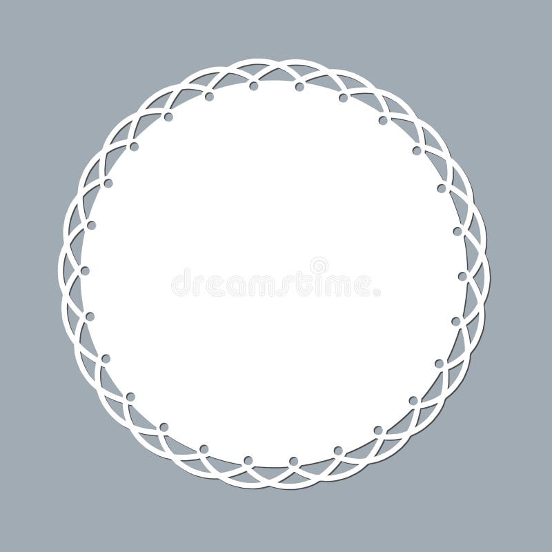 Лазер doily шнурка отрезал бумажный круглый модель-макет шаблона орнамента картины круглого белого элемента дизайна рамки lasercu иллюстрация штока Лазер doily шнурка отрезал бумажный круглый модель-макет шаблона орнамента картины круглого белого элемента дизайна рамки lasercu иллюстрация штока