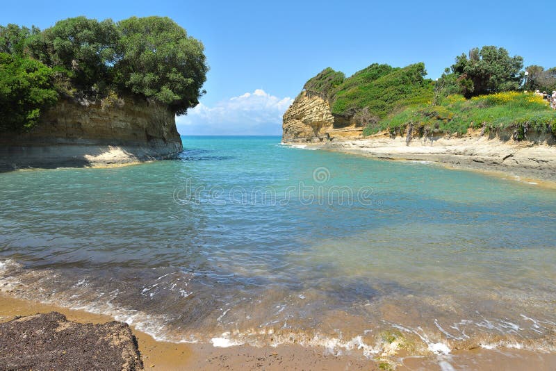 Любовь канала d „одно из Corfu’s большинств впечатляющие естественные интересы, остров Корфу, Греция, Европа стоковое фото rf Любовь канала d „одно из Corfu’s большинств впечатляющие естественные интересы, остров Корфу, Греция, Европа стоковое фото rf