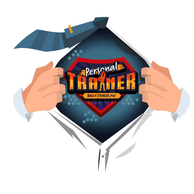 Мужская открытая рубашка для того чтобы показать „traner фитнеса „типографское концепция тренера в шуточном стиле личная концепци иллюстрация вектора Мужская открытая рубашка для того чтобы показать „traner фитнеса „типографское концепция тренера в шуточном стиле личная концепци иллюстрация вектора