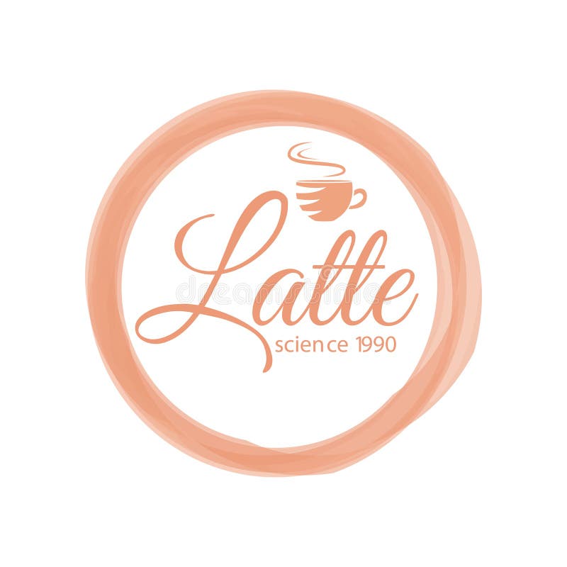 Тематический логотип кофе с помечать буквами науку 1990 latte украшенный с цитатой ароматности напитка бесплатная иллюстрация Тематический логотип кофе с помечать буквами науку 1990 latte украшенный с цитатой ароматности напитка бесплатная иллюстрация