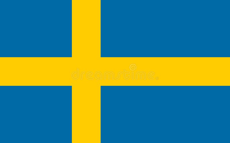 Флаг Vectorised Швеции Патриотический значок бесплатная иллюстрация Флаг Vectorised Швеции Патриотический значок бесплатная иллюстрация