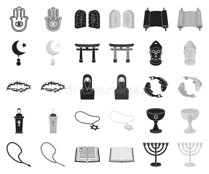 Чернота вероисповедания и веры, monochrome значки в установленном собрании для дизайна Аксессуары, сеть запаса символа вектора мо иллюстрация штока Чернота вероисповедания и веры, monochrome значки в установленном собрании для дизайна Аксессуары, сеть запаса символа вектора мо иллюстрация штока