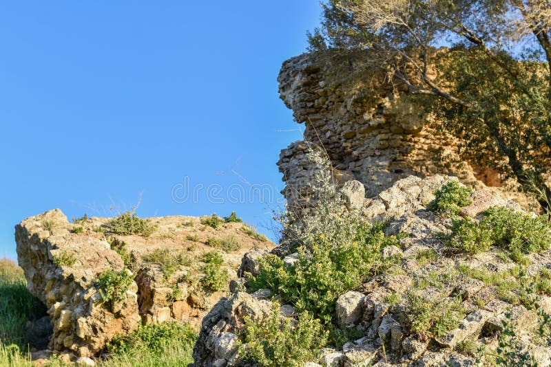 Руины крепости, Ashkelon, Израиль стоковое изображение Руины крепости, Ashkelon, Израиль стоковое изображение