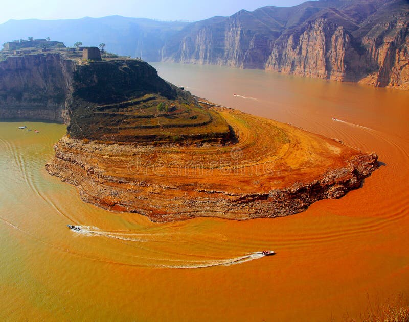Żółta rzeka w Chiny